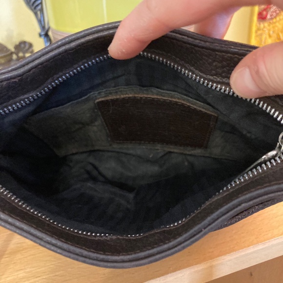 Vintage Coach Hudson Small Zip Bag #6807 Dark Brown Pebbled Leather Crossbody - Picture 14 of 16